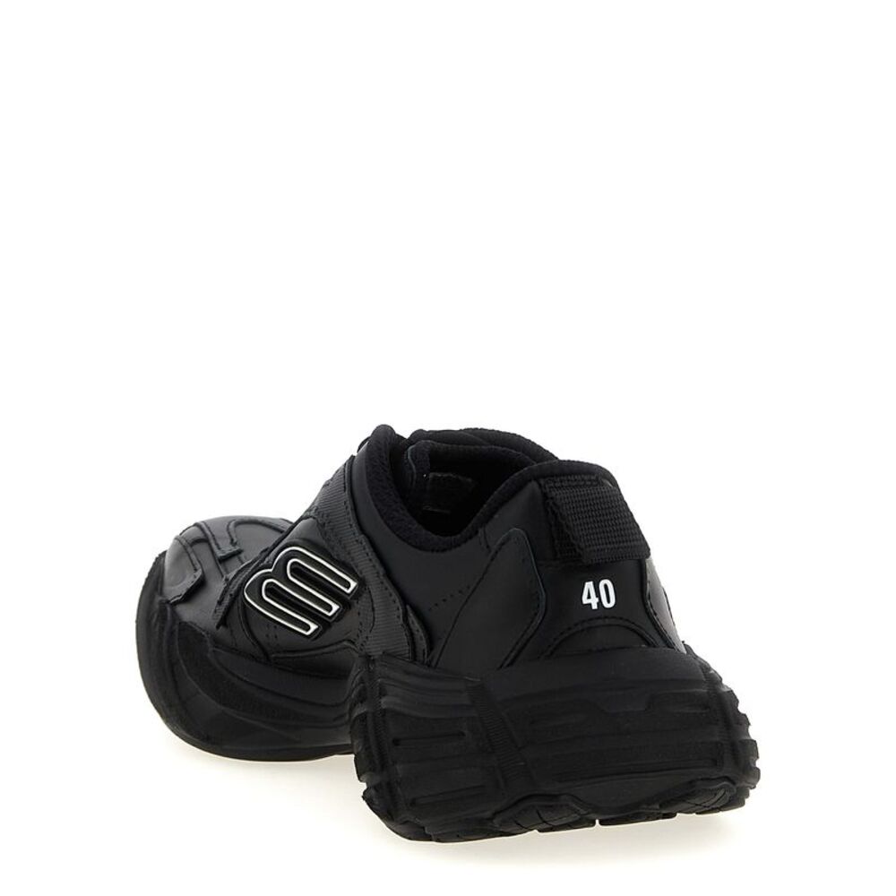 Balenciaga Black Calfskin Athletic Men's Sneakers - Picture 3 of 4